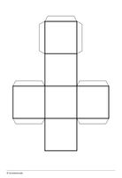 Würfel Bastelvorlage blanko – Unterrichtsmaterial in den Fächern