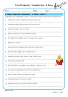 Present Progressive Übungen mit Lösungen für die 5. Klasse - Übersetzen