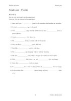 Übungen zum simple past (Arbeitsblatt) – Unterrichtsmaterial im Fach Englisch