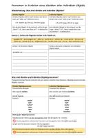 Direkte und indirekte Objektpronomen (Schritt für Schritt) – Unterrichtsmaterial im Fach Französisch