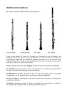 Holzblasinstrumente – Unterrichtsmaterial im Fach Musik