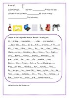 p oder b? Erklärung, Aufgaben, Lösungen – Unterrichtsmaterial im Fach Deutsch