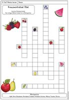 Kreuzworträtsel Früchte – Unterrichtsmaterial im Fach DaZ/DaF