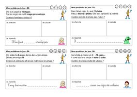 Un Probleme Mathematiques Chaque Jour En Cp Ressource Pedagogique Pour Ton Cours De Mathematiques Un Probleme Mathematiques Chaque Jour En Cp Ressource Pedagogique Pour Ton Cours De Mathematiques