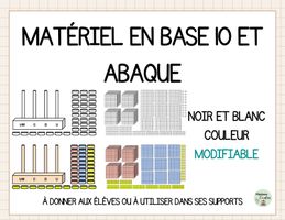 Abaques et matériel base 10 modifiables - Ressource pédagogique pour ...