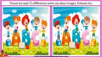 Le jeu des 7 différences (OFFERT) - Ressource pédagogique pour les ...