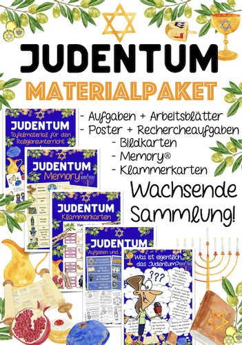 materialpaket judentum Judentum Arbeitsblatt
Materialpaket Judentum – Unterrichtsmaterial in den Fächern Ethik
