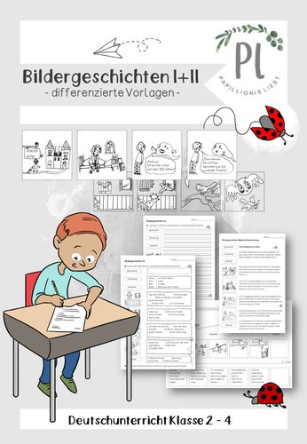 Bildergeschichten Set I und II (Klasse 2-4) – Unterrichtsmaterial im Fach Deutsch