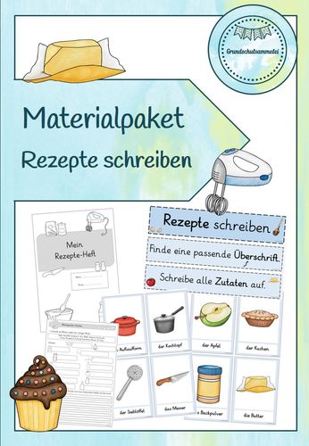 materialpaket rezepte schreiben klasse 3 4 Rezept Schreiben Grundschule Arbeitsblatt
Materialpaket Rezepte schreiben Klasse 3 4 – Unterrichtsmaterial im