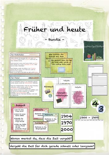 Früher und heute Bundle – Unterrichtsmaterial in den Fächern Deutsch & Fachübergreifendes ...