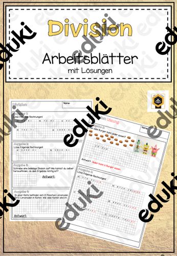 division arbeitsblaetter mit loesungen zur wiederholung Division Arbeitsblätter
Division Arbeitsblätter mit Lösungen zur Wiederholung