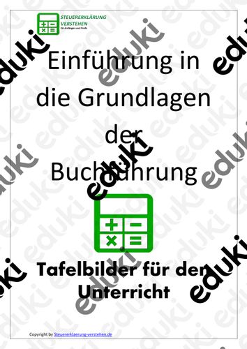 Tafelbilder zu den Grundlagen der Buchführung – Unterrichtsmaterial in den Fächern ...