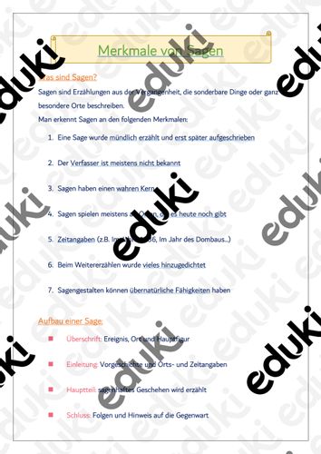 merkmale von sagen hefteintrag Sagen Merkmale Arbeitsblatt
Merkmale von Sagen Hefteintrag – Unterrichtsmaterial im Fach Deutsch