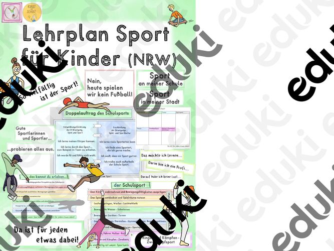 Lehrplan Sport für Kinder (NRW) - Sport Theorie – Unterrichtsmaterial in den Fächern ...