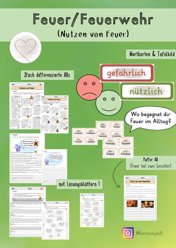 Feuer - Nutzen von Feuer (3. Stunde) – Unterrichtsmaterial im Fach Sachunterricht