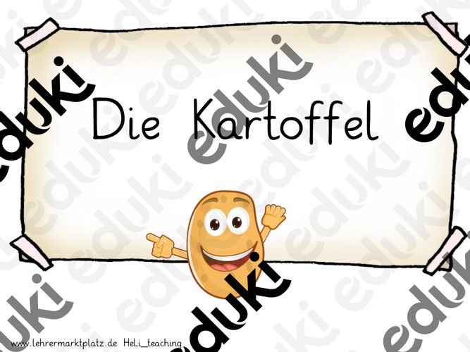 Themenleine - Die Kartoffel – Unterrichtsmaterial im Fach Sachunterricht