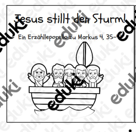 Jesus stillt den Sturm Erzählleporello Jesus stillt den Sturm Erzählleporello
