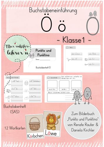 Punkto Buchstabeneinführung Ö - Punkto und Punktino – Unterrichtsmaterial im ...