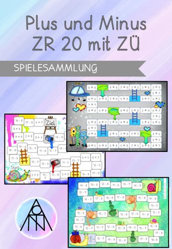 Rechenspiele Plus und Minus mit Zehnerübergang (ZR 20 ...