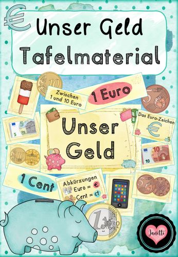 Geld Material Tafelmaterial: Geld (Themenplakat, Merkposter, Gelddarstellungen ...