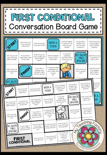 FIRST CONDITIONAL - Conversation Board Game - material de la siguiente ...