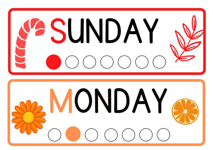 Days Of The Week Capital Letters Colourful Flashcards Material De La days-of-the-week-capital-letters-colourful-flashcards-material-de-la