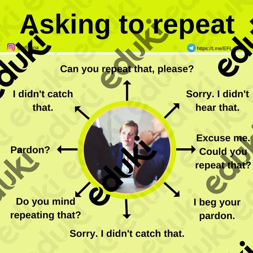 Vocabulary: Asking To Repeat - material de la siguiente asignatura ...