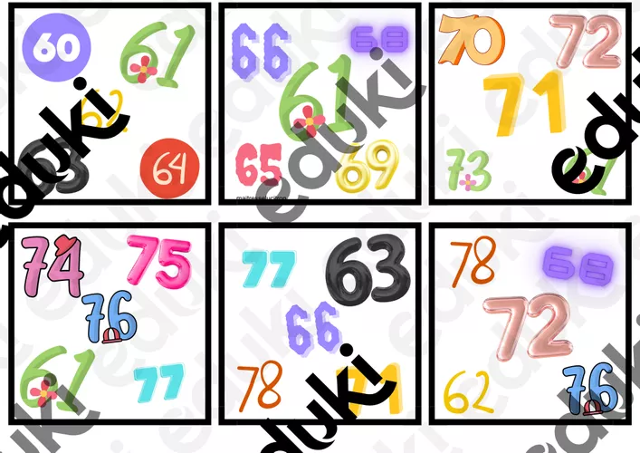 Jeu Dobble 60-80 - Ressource pédagogique pour ton cours de Mathématiques