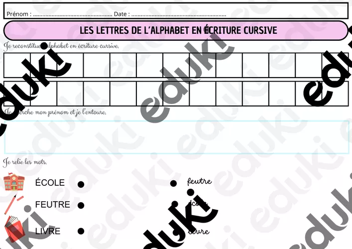 LES LETTRES DE L’ALPHABET EN ÉCRITURE CURSIVE-3 - Ressource pédagogique ...