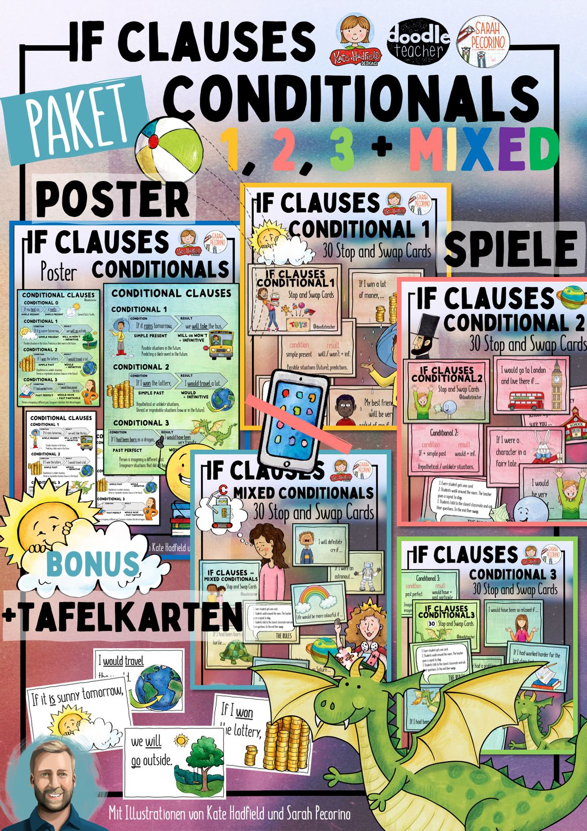 Conditionals / If-Clauses - Poster FREEBIE – Unterrichtsmaterial im Fach Englisch