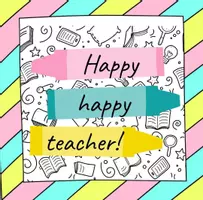 Happy happy teacher