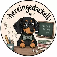 hereingedackelt