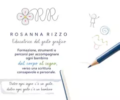 Rosanna Rizzo – Insegnante di scuola primaria, formatrice ed educatrice del gesto grafico