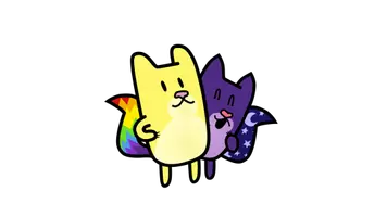Gato Rainbow & Gata Moon