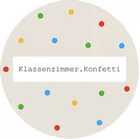 Klassenzimmer.Konfetti
