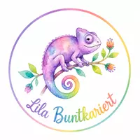 Lila Buntkariert